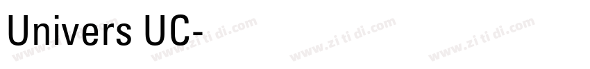 Univers UC字体转换